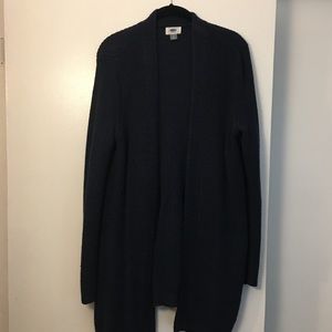 Open front Navy blue sweater